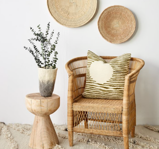 Amaka Wall Basket – Natural Woven