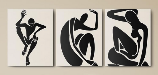 Yai Wulo Trio – Framed Abstract Wall Art