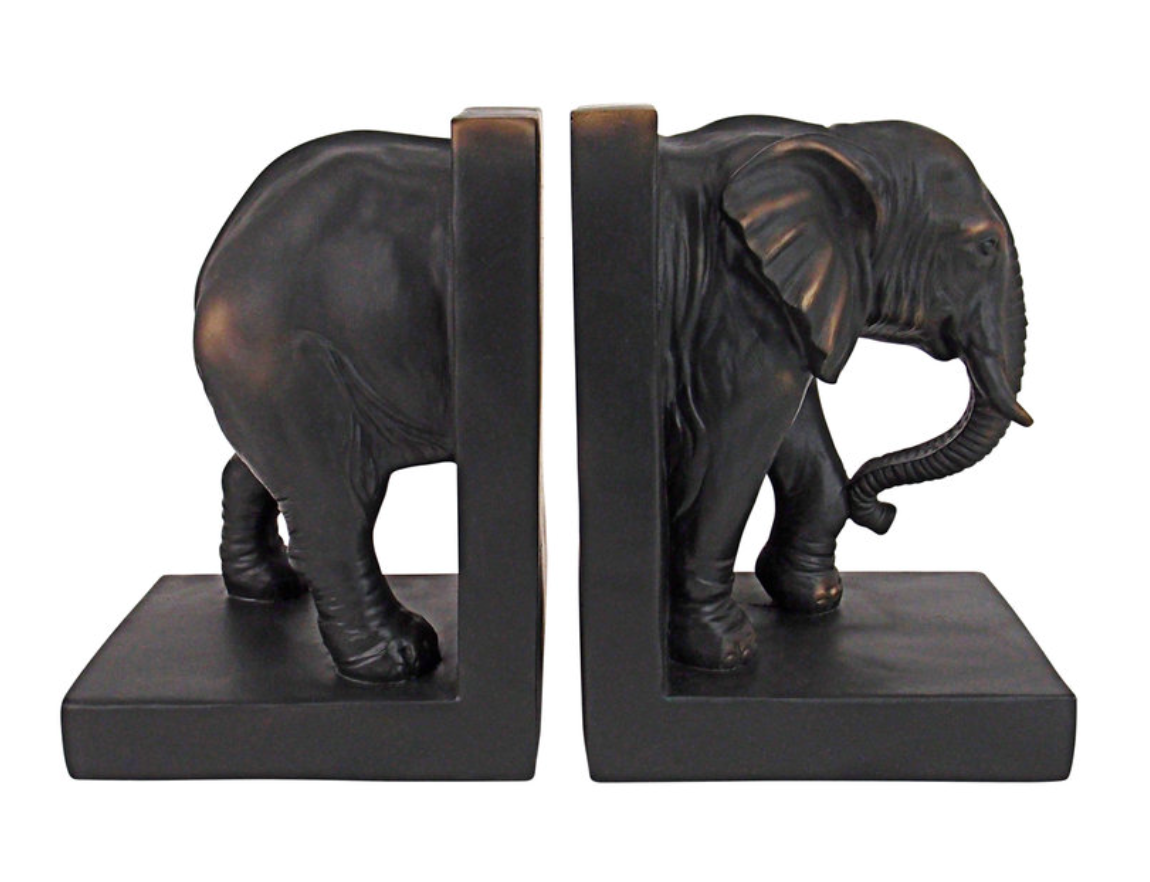 Noble Tusks Bookend Set