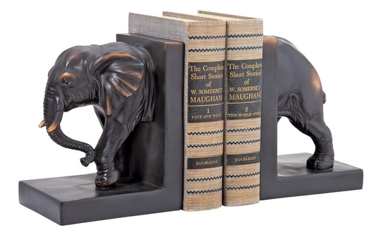 Noble Tusks Bookend Set