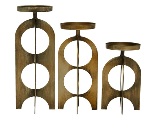 Lion Rock Trio – Pillar Candle Holder Set