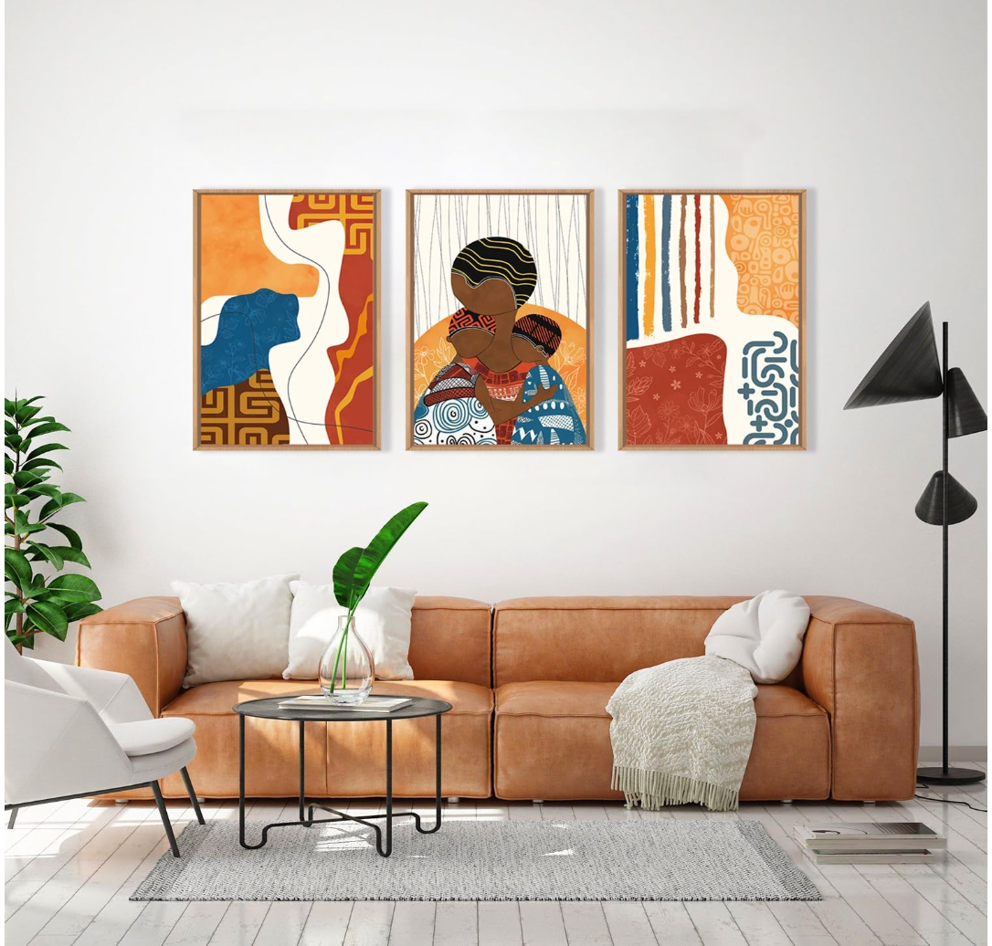 Kanu – Motherly Love Triptych Wall Art