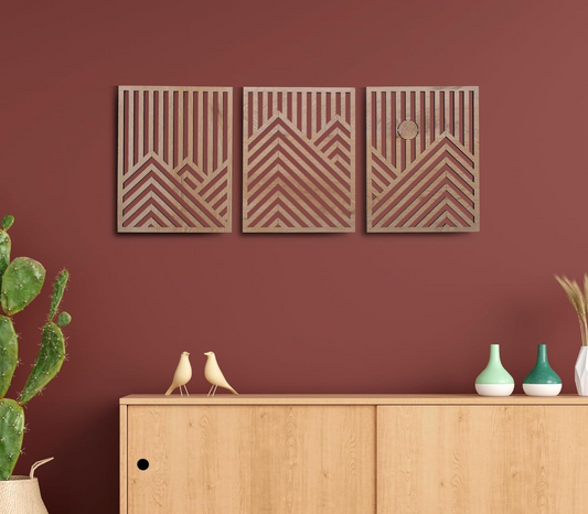 Sutura Marks – Wooden Sculptural Set