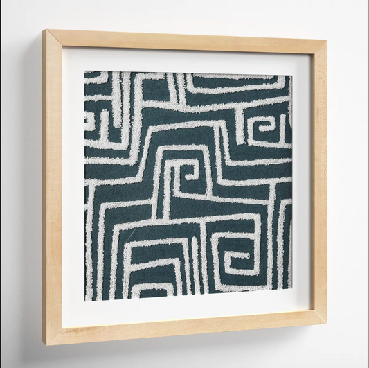 Maze of Memory – Framed Textile Wall Art