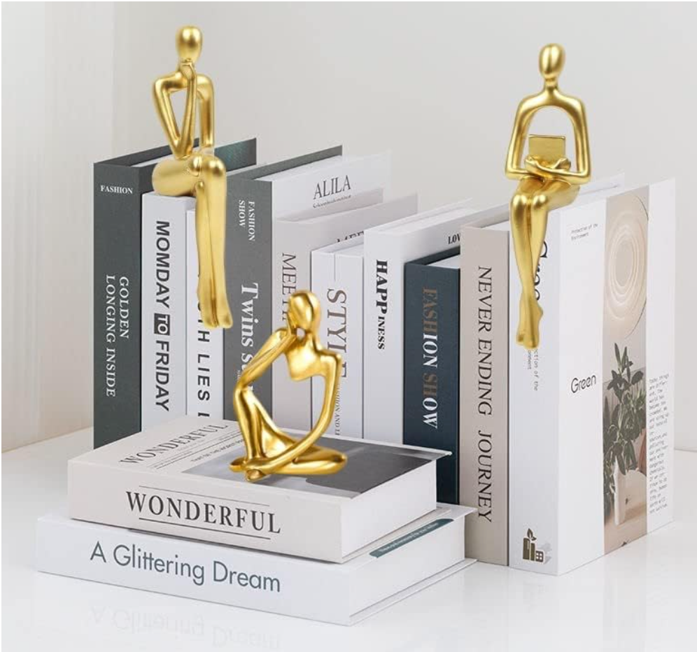 Oji Trio – Sculptural Metallic Gold Set
