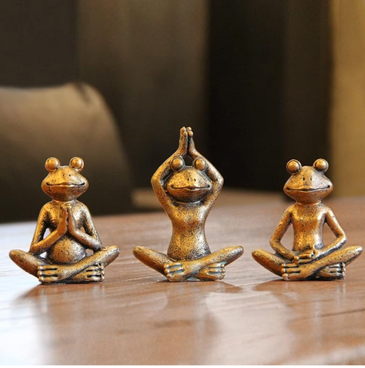 Odo Trio Frog Sculptures