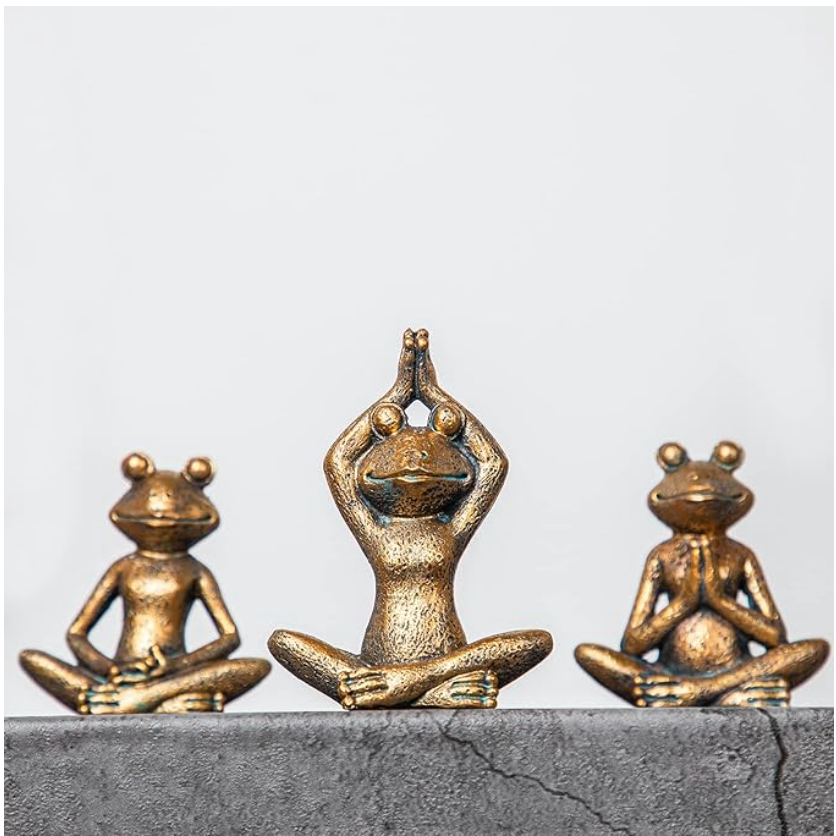 Odo Trio Frog Sculptures