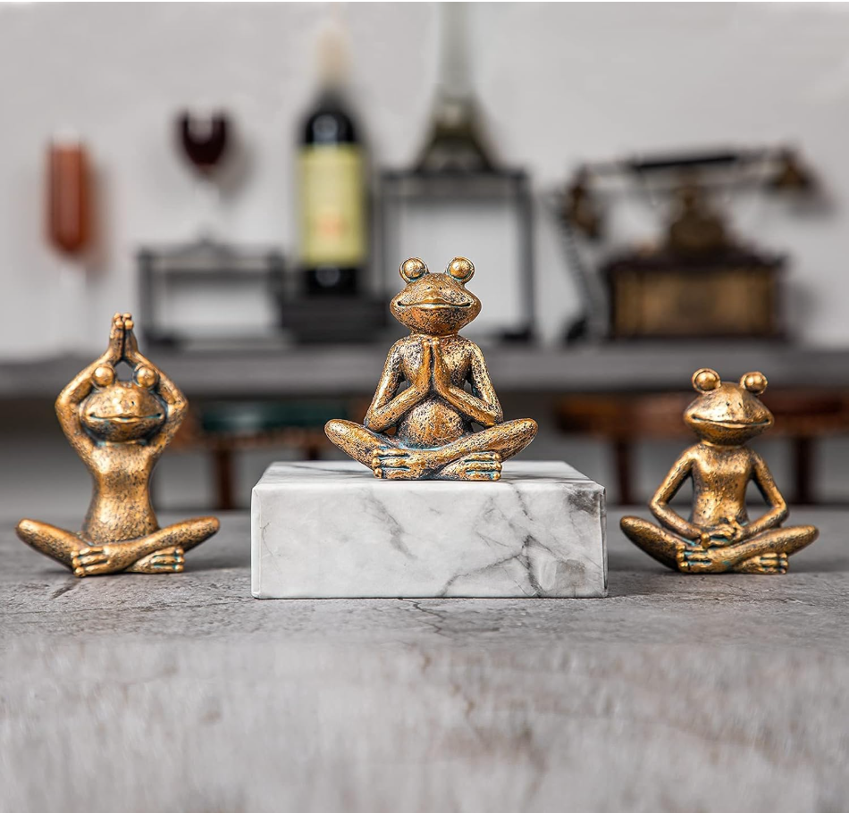 Odo Trio Frog Sculptures