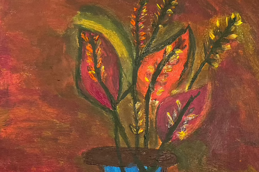 Sun Kissed Vase Canvas Print by Josephine Ann