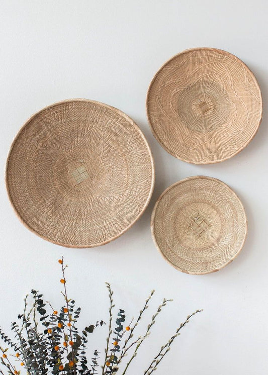 Amaka Wall Basket – Natural Woven