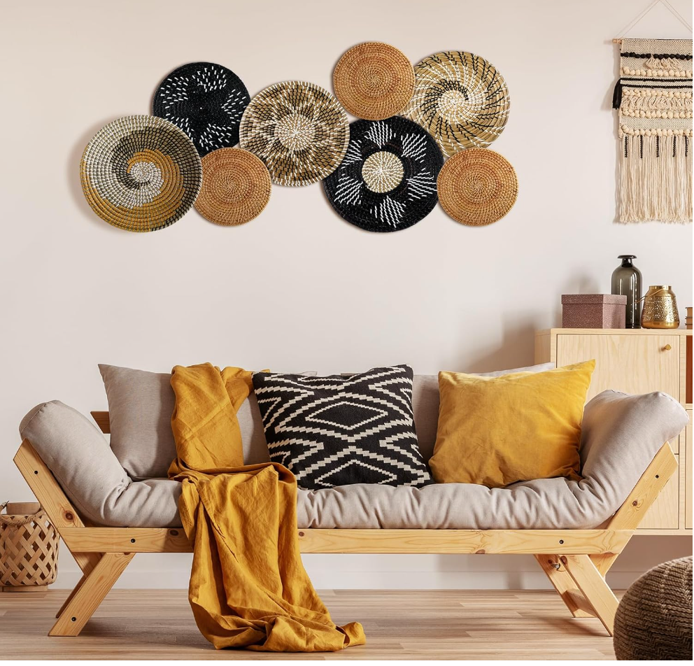 Zaria Bloom Wall Basket – Handwoven Wall Art