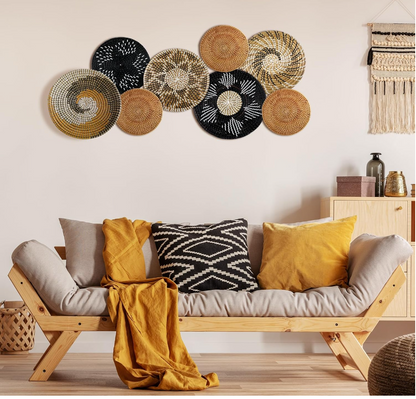 Zaria Bloom Wall Basket – Handwoven Wall Art