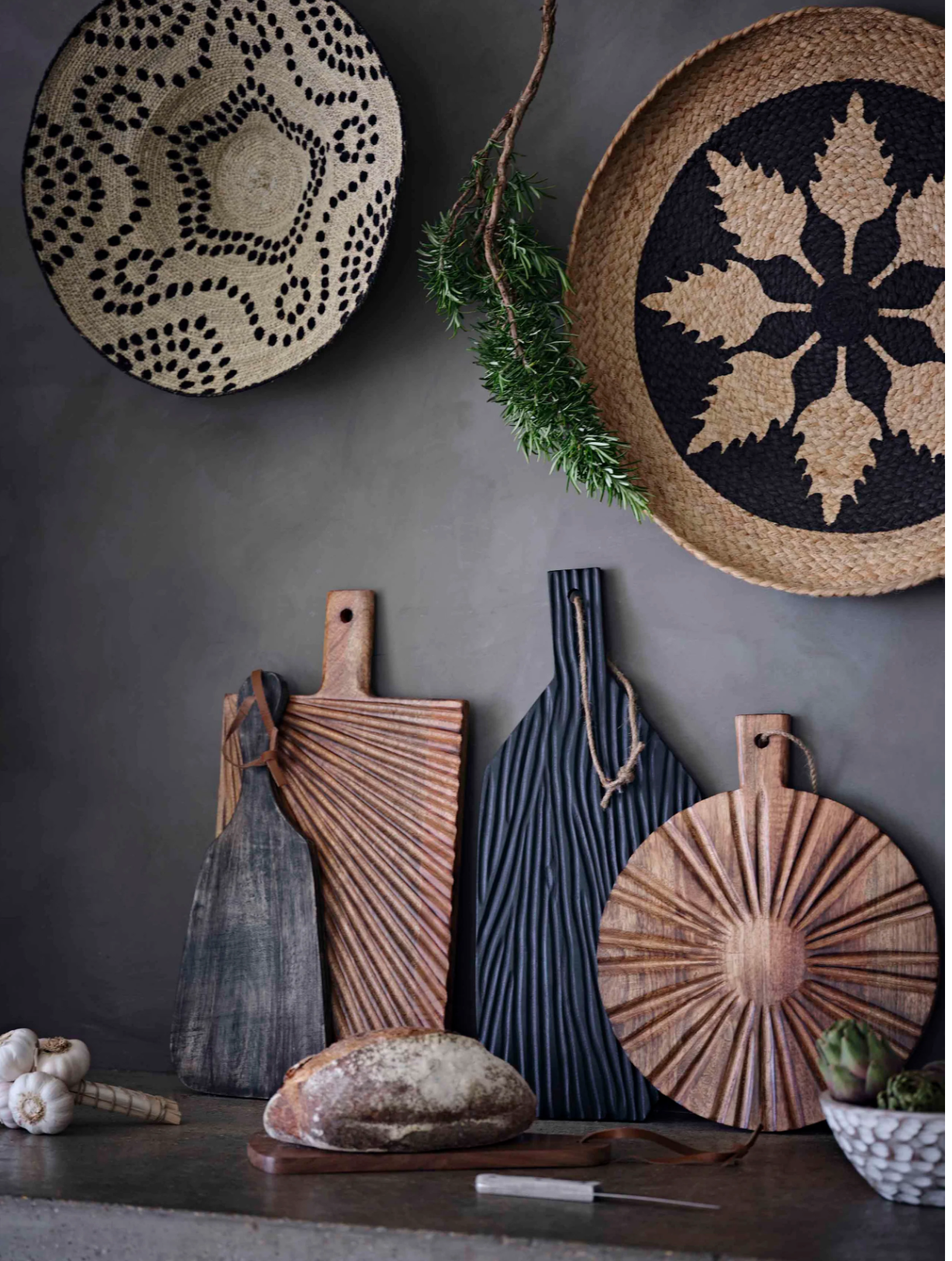 Zaria Bloom Wall Basket – Handwoven Wall Art