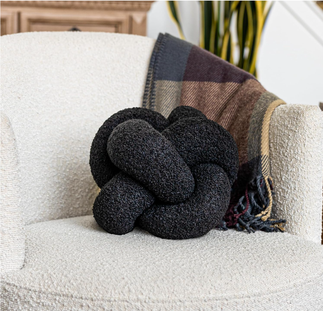 Kema Knot Pillow – Textural Accent Cushion