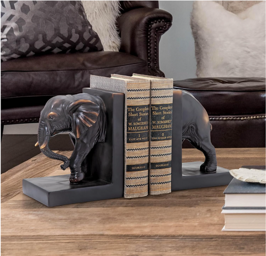 Noble Tusks Bookend Set