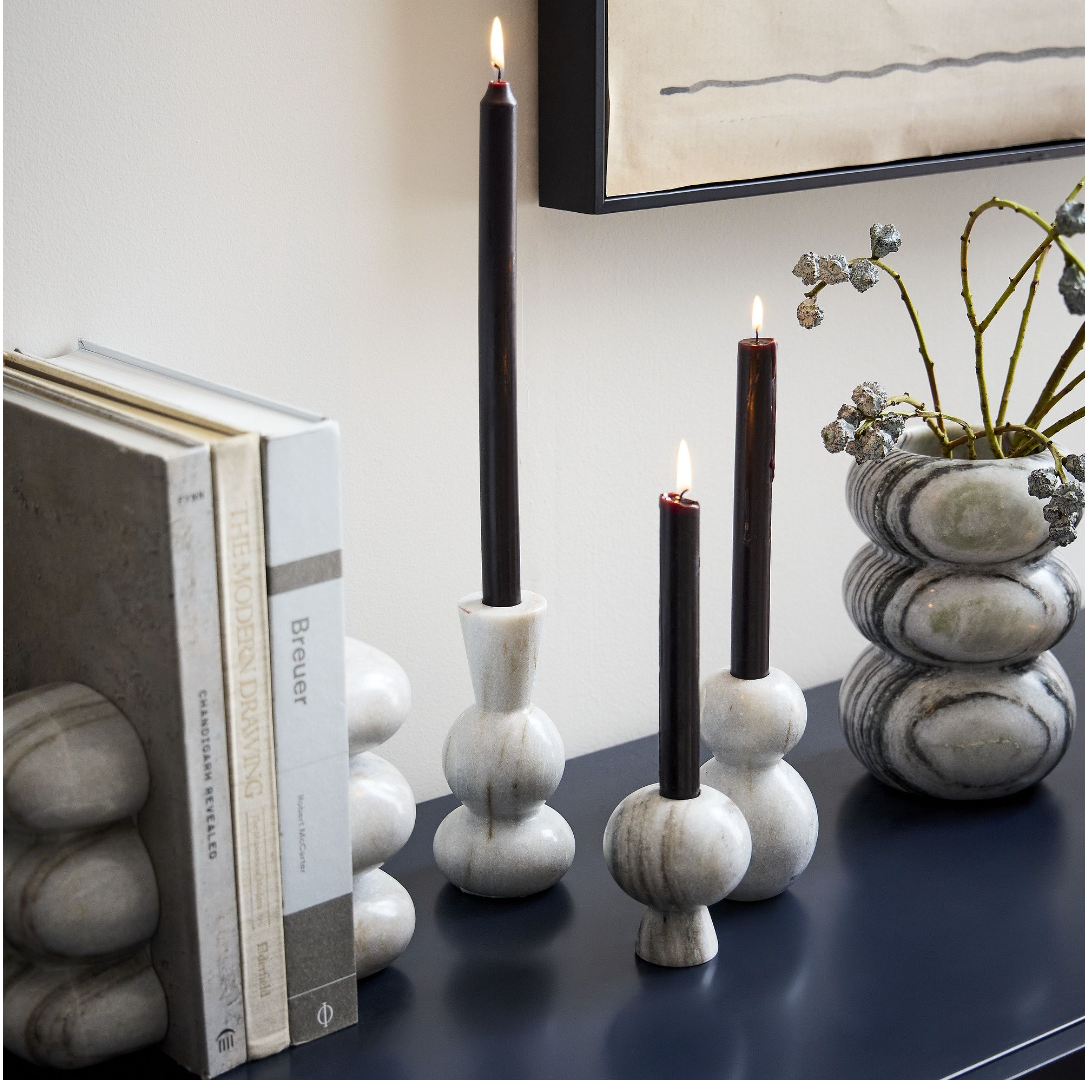Oroa Marble Candle Holders