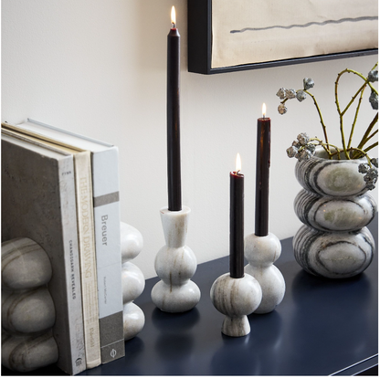 Oroa Marble Candle Holders