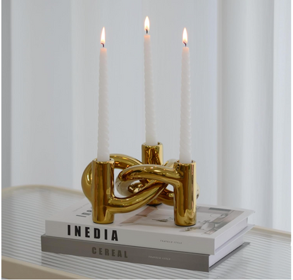 The Crown – Triple Taper Candle Holder