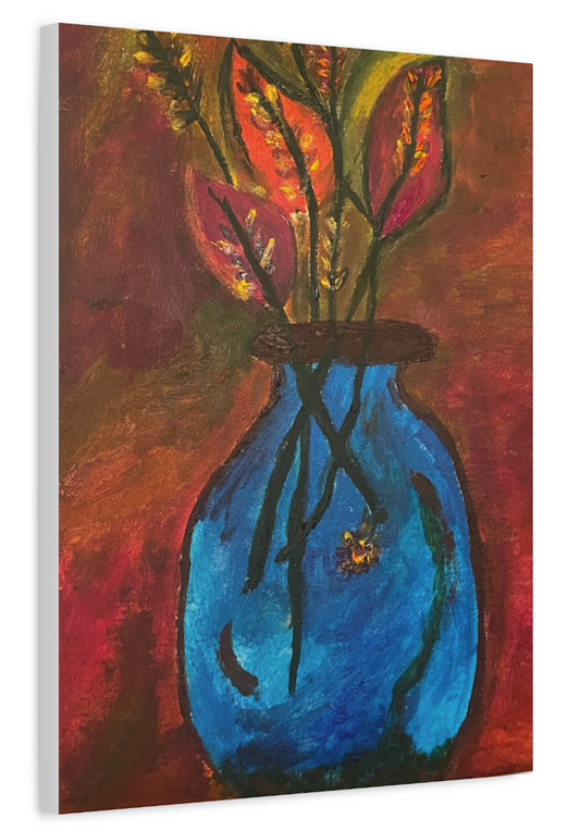 Sun Kissed Vase Canvas Print by Josephine Ann