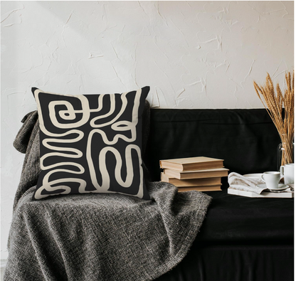 Uzi Weave – Abstract Line Pillow Covers | Set of 2  or 4