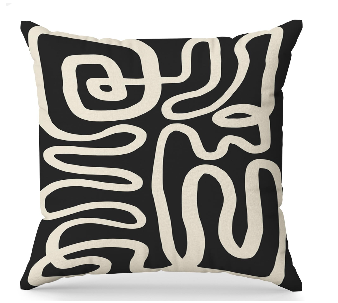 Uzi Weave – Abstract Line Pillow Covers | Set of 2  or 4