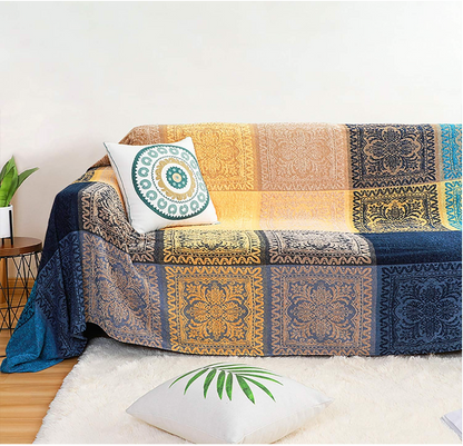Amina Tide – Reversible Tribal Throw Blanket