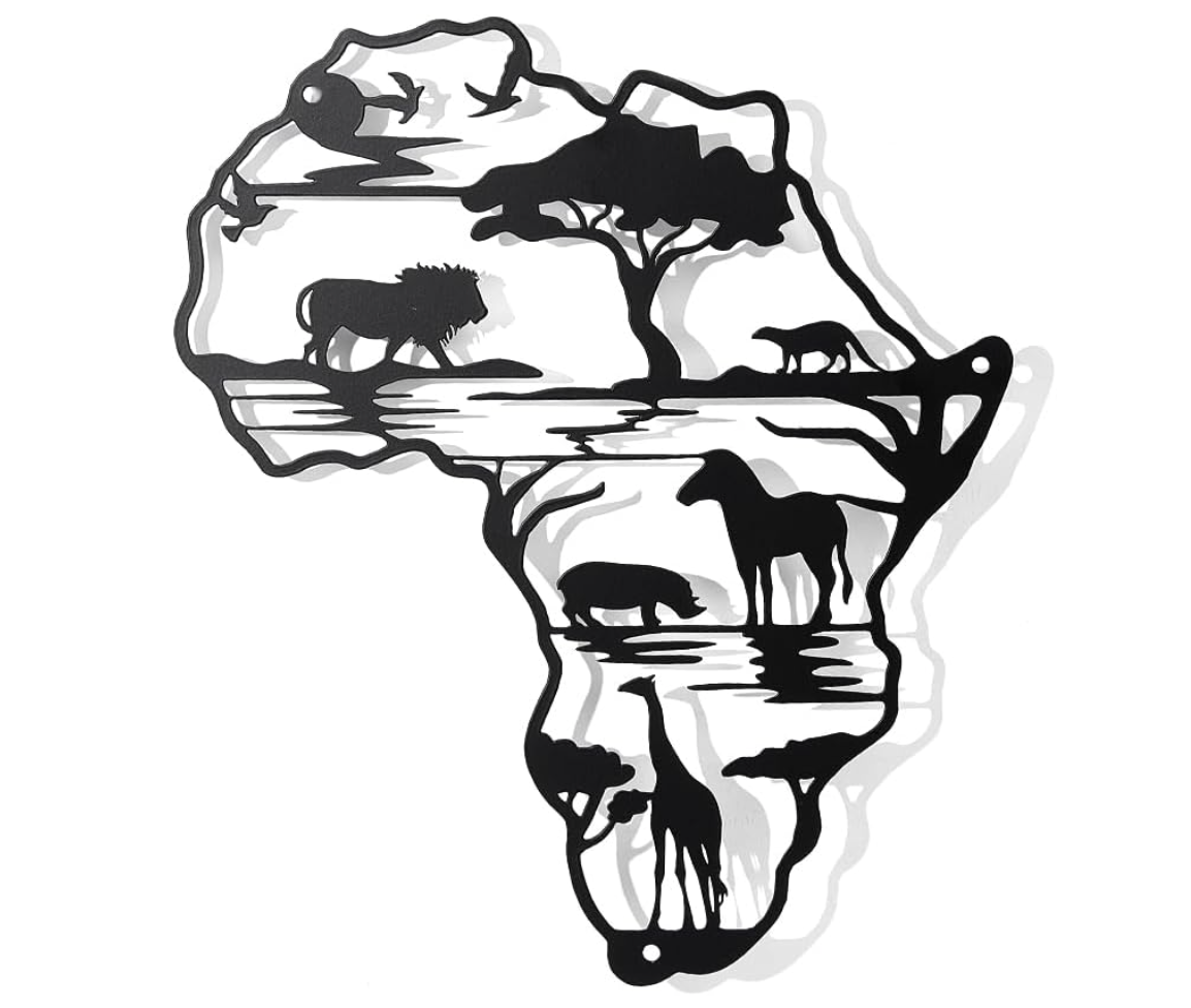 Salu Silhouette – Africa Metal Wall Art