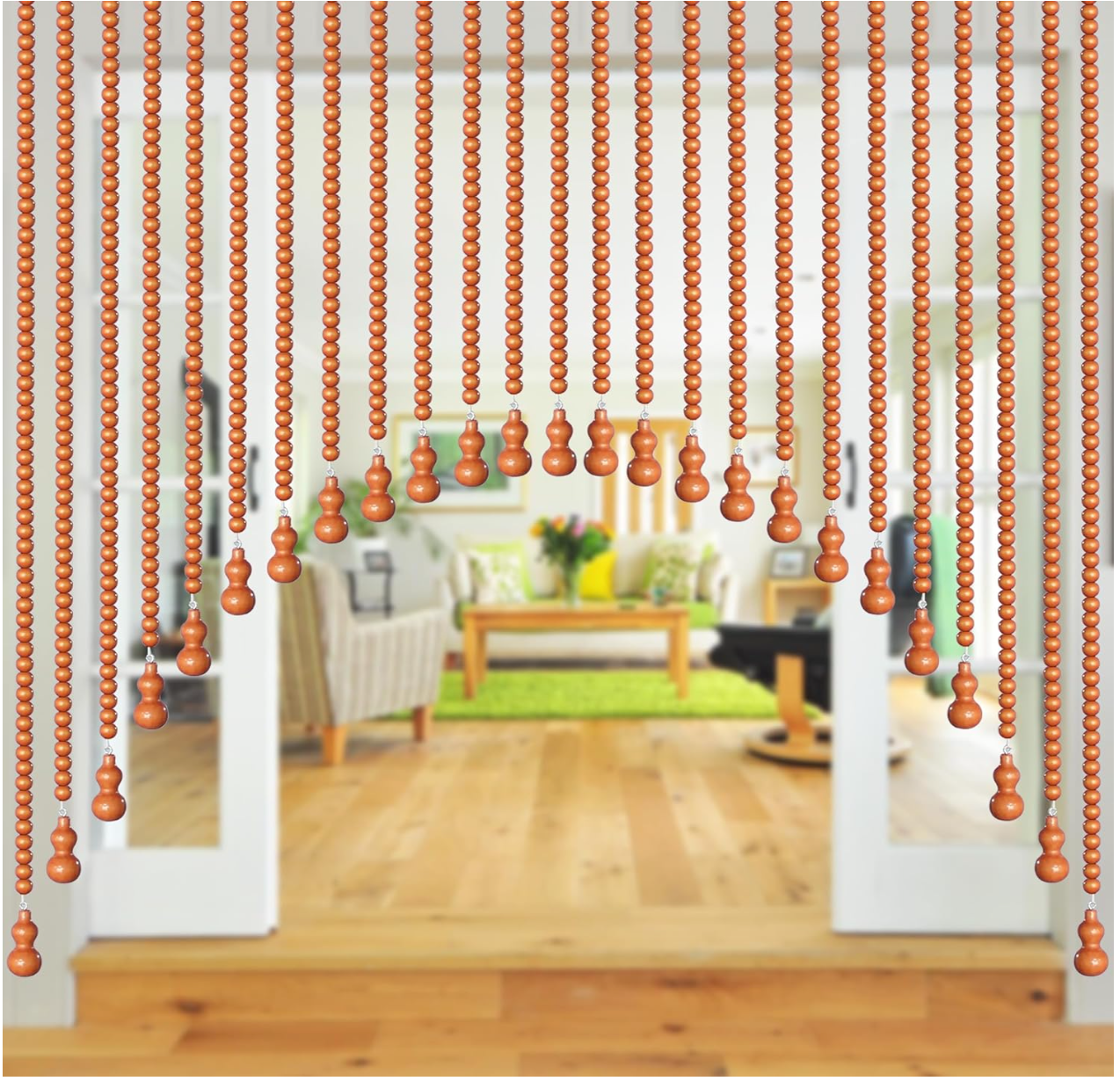 Sunchant Beads – Wood Beaded Door Curtain