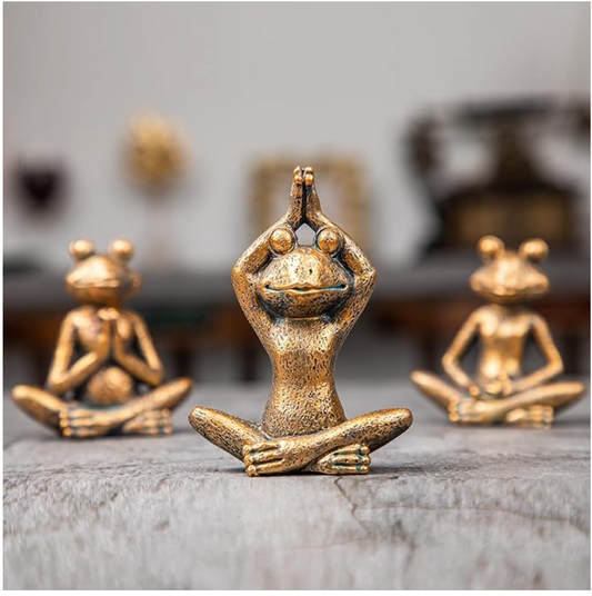 Odo Trio Frog Sculptures