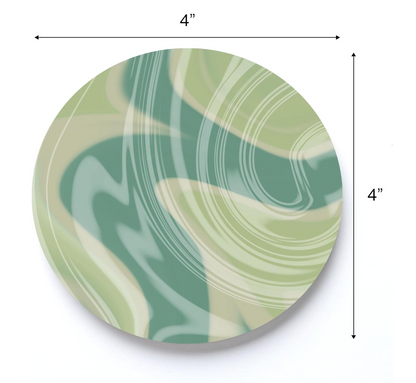 Jade Mirage| Absorbent Ceramic Coasters