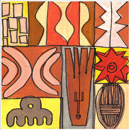 Wòyà – Contemporary Afro-Inspired Art Print