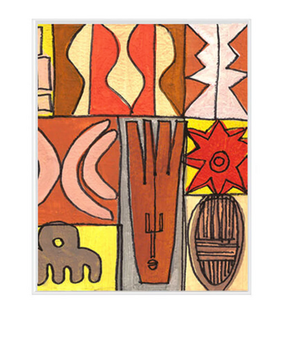 Wòyà – Contemporary Afro-Inspired Art Print