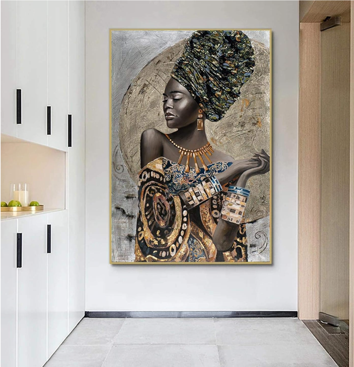 Graceful Essence – African Woman Modern Canvas Print