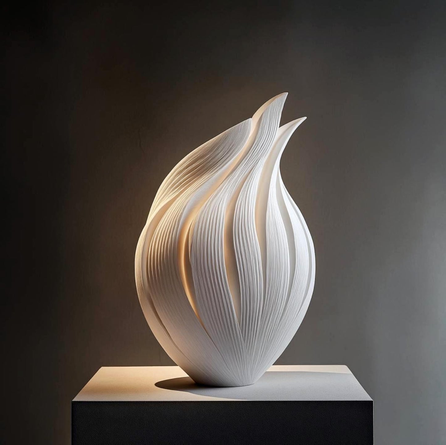 Yata Flame - Tall Sculptural Vase